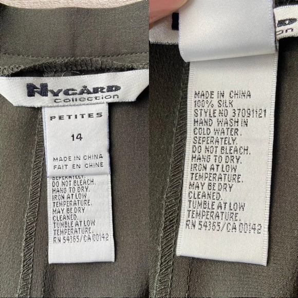 Nygard Collection Pure Silk  Relaxed Pants - Picture 10 of 12